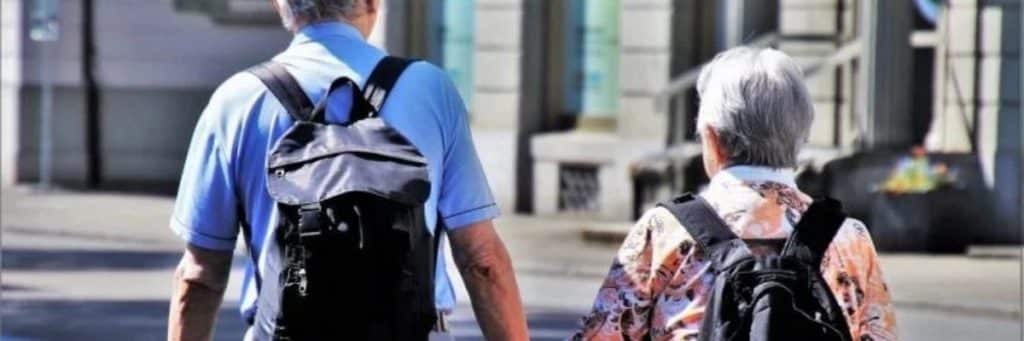 Mochila antirrobo para gente mayor